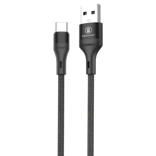 Westpoint USB to Type-C Fast Charging Cable | High-Speed Data Sync | Durable Braided Cable | Android Compatible
