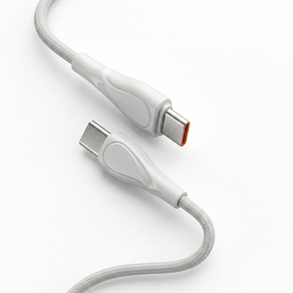 Westpoint Type-C to Type-C Fast Charging Cable | Braided USB-C Data Cable | 1 Meter | PD Charging Cable